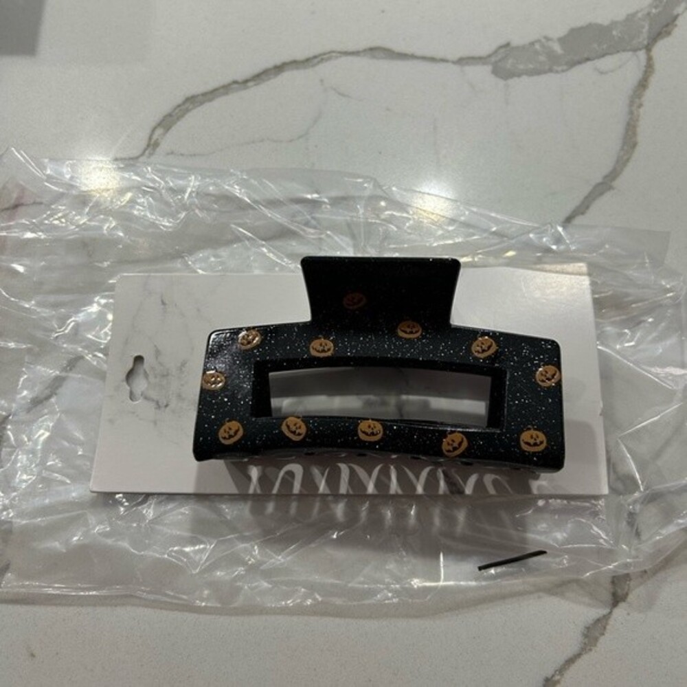 Rectangle Shape Claw Hair Clip - Black New